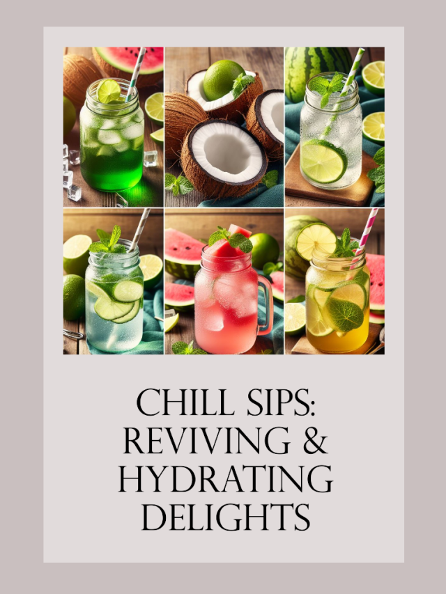 Chill sips : Reviving and Hydrating Delights